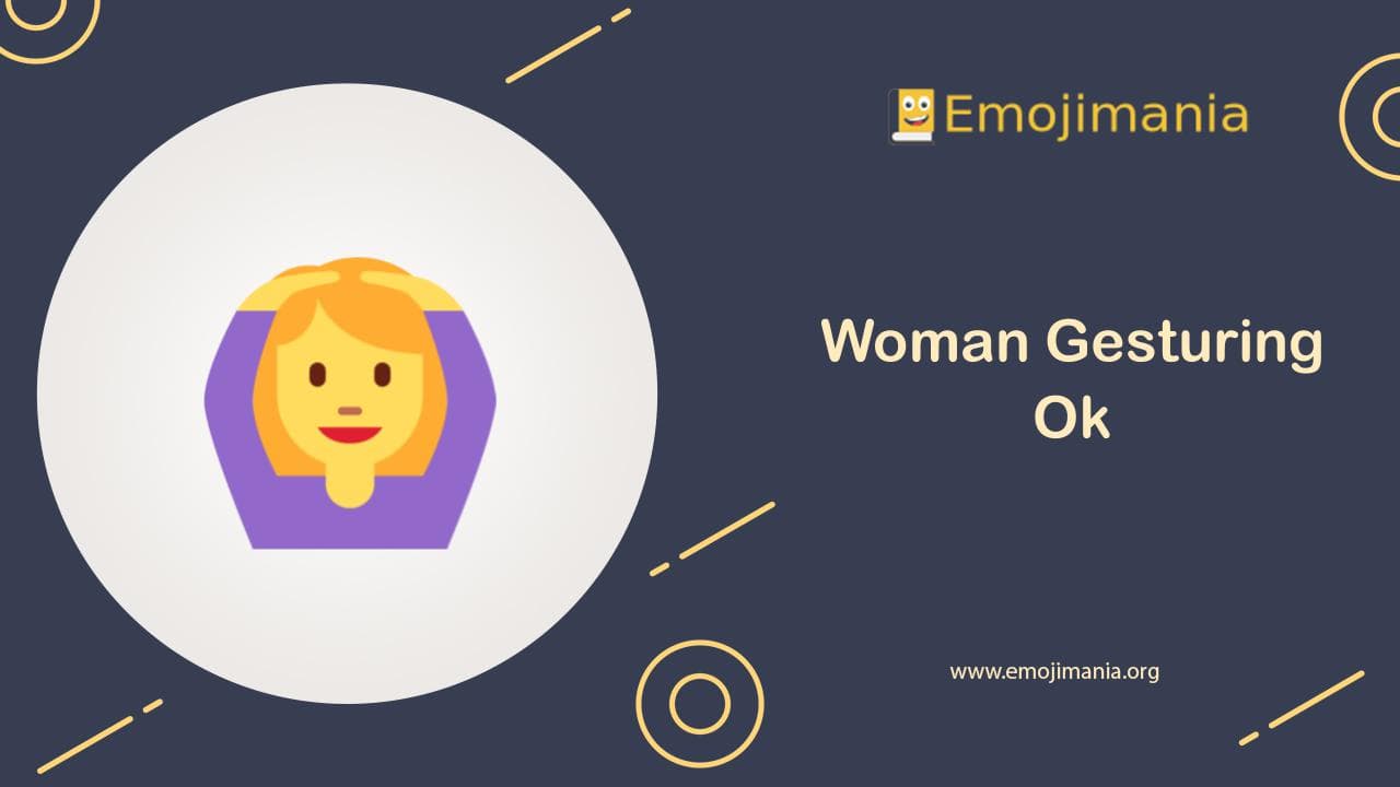 Woman Gesturing Ok Emoji