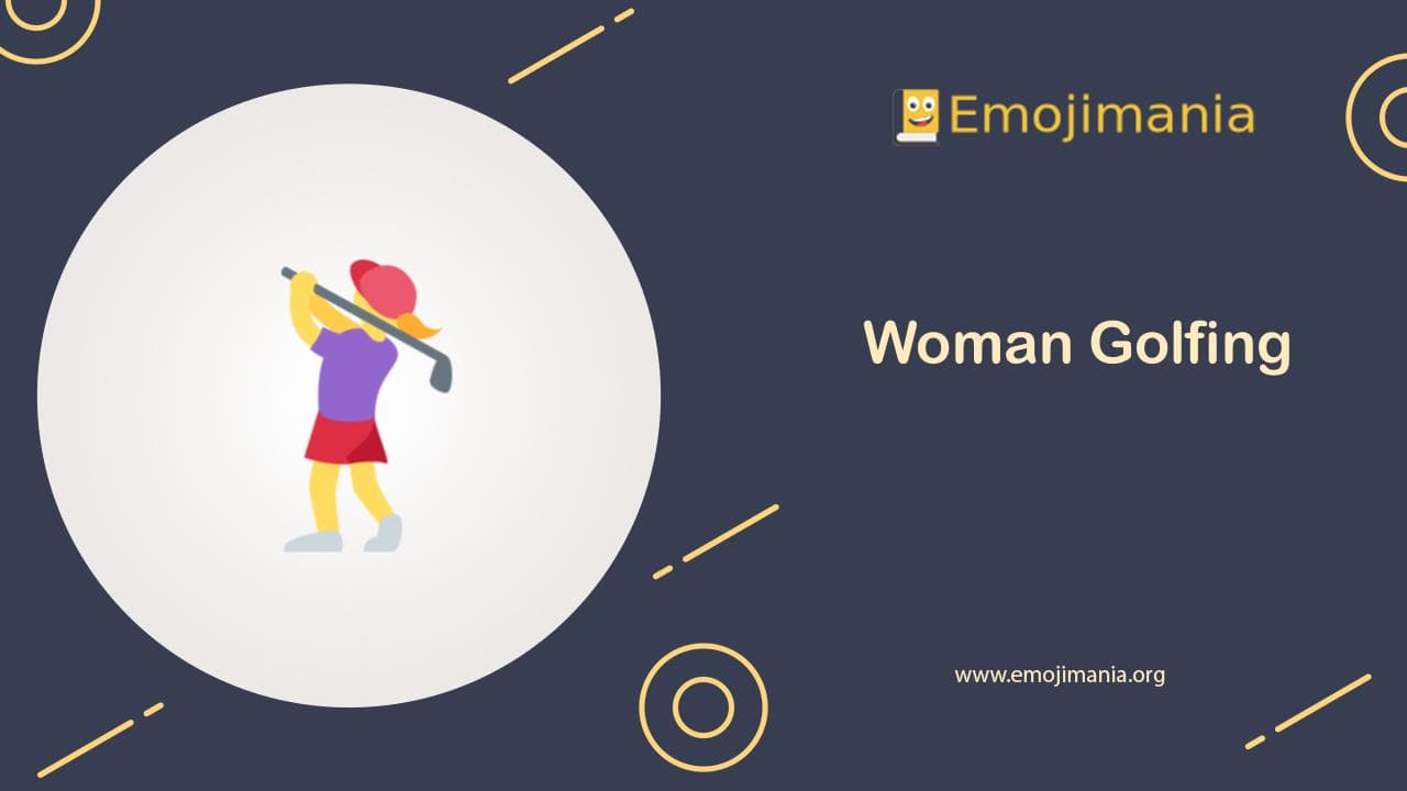Woman Golfing Emoji