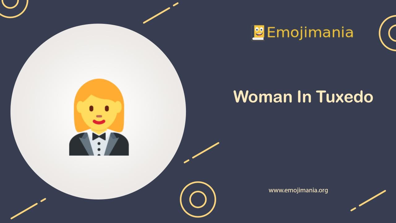 Woman In Tuxedo Emoji