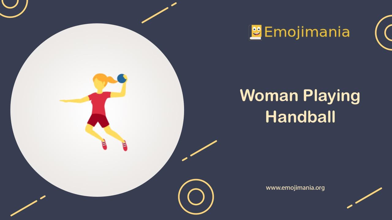 Woman Playing Handball Emoji