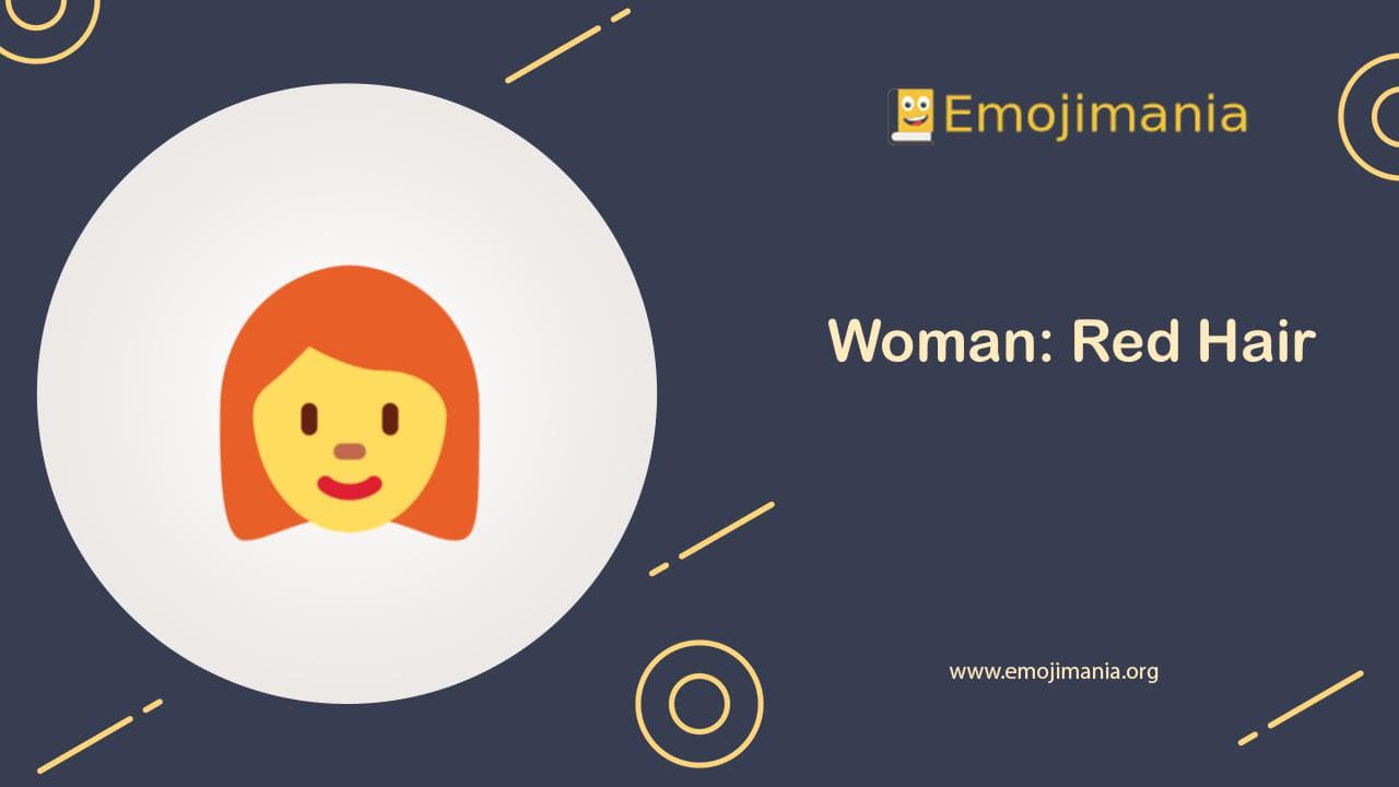 Woman: Red Hair Emoji