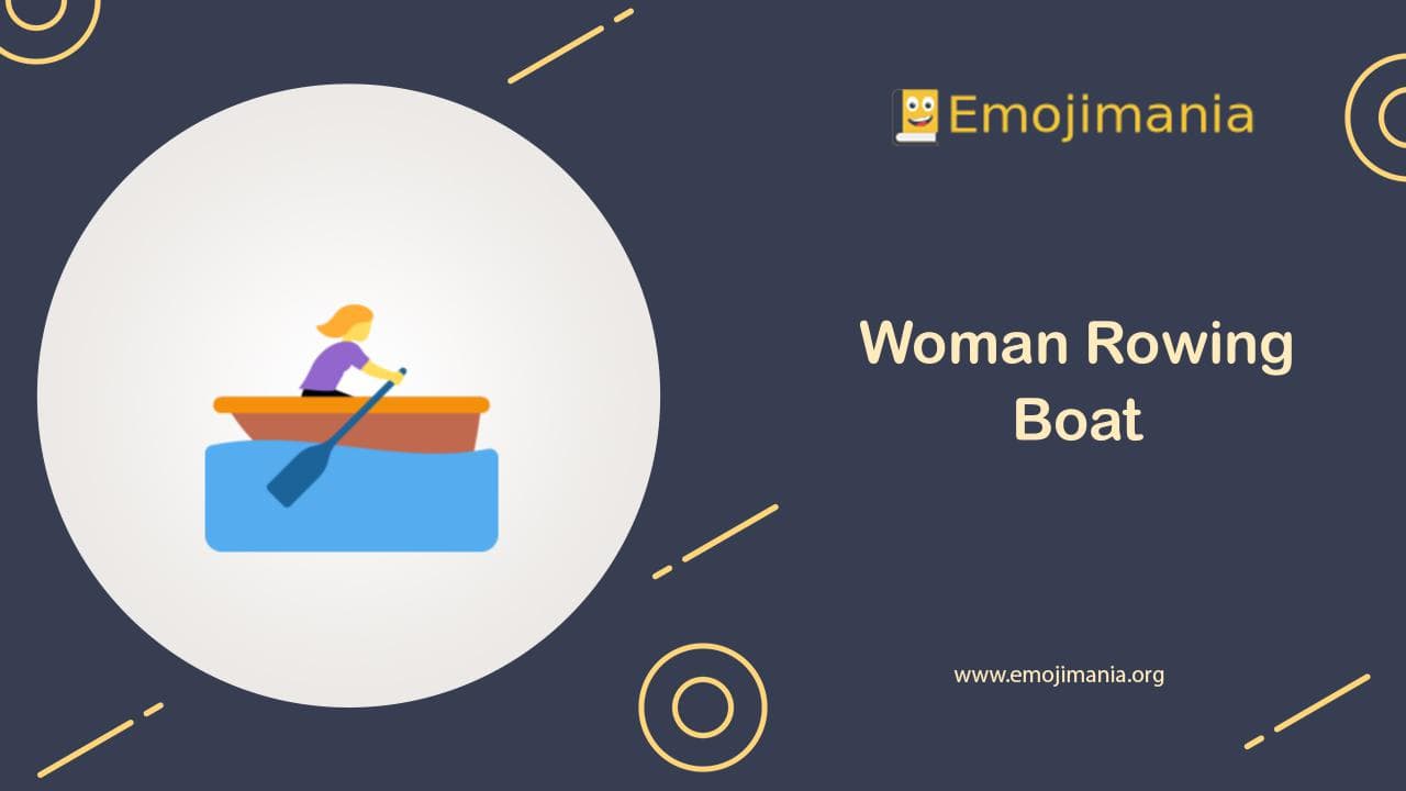 Woman Rowing Boat Emoji