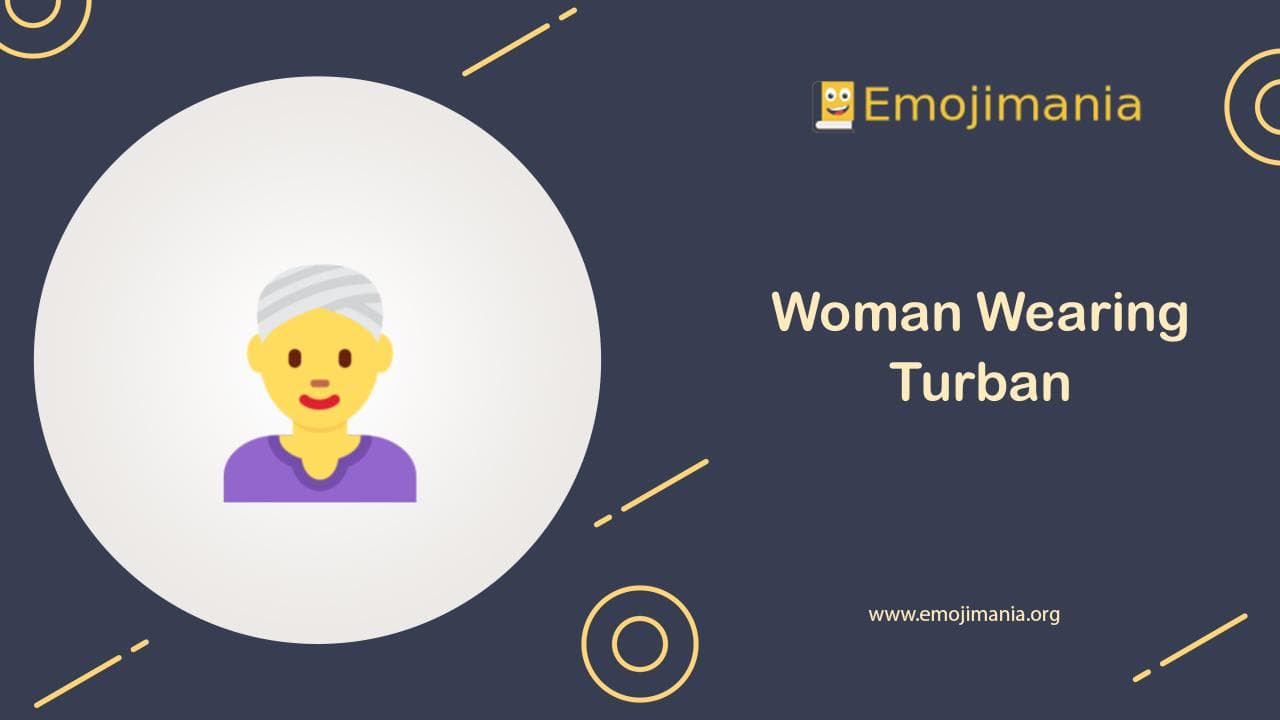 Woman Wearing Turban Emoji