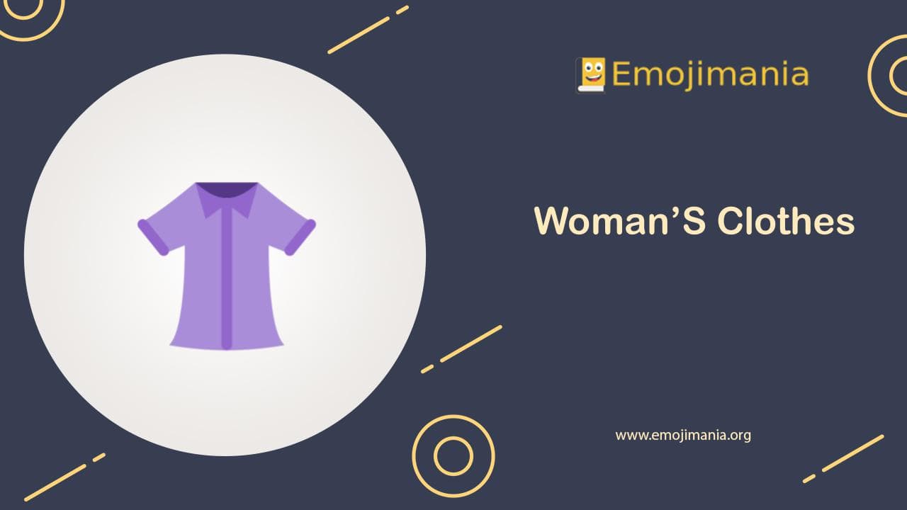 Woman’S Clothes Emoji