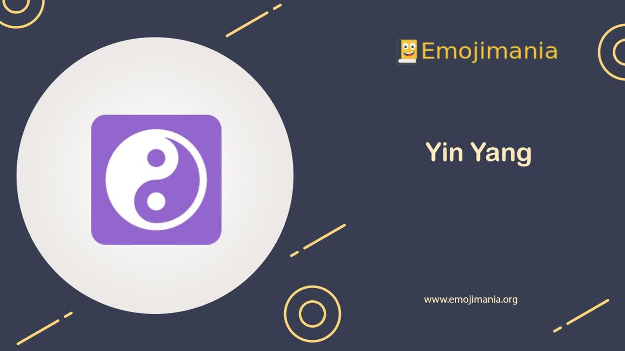 Symbol yin unicode yang Unicode Name:
