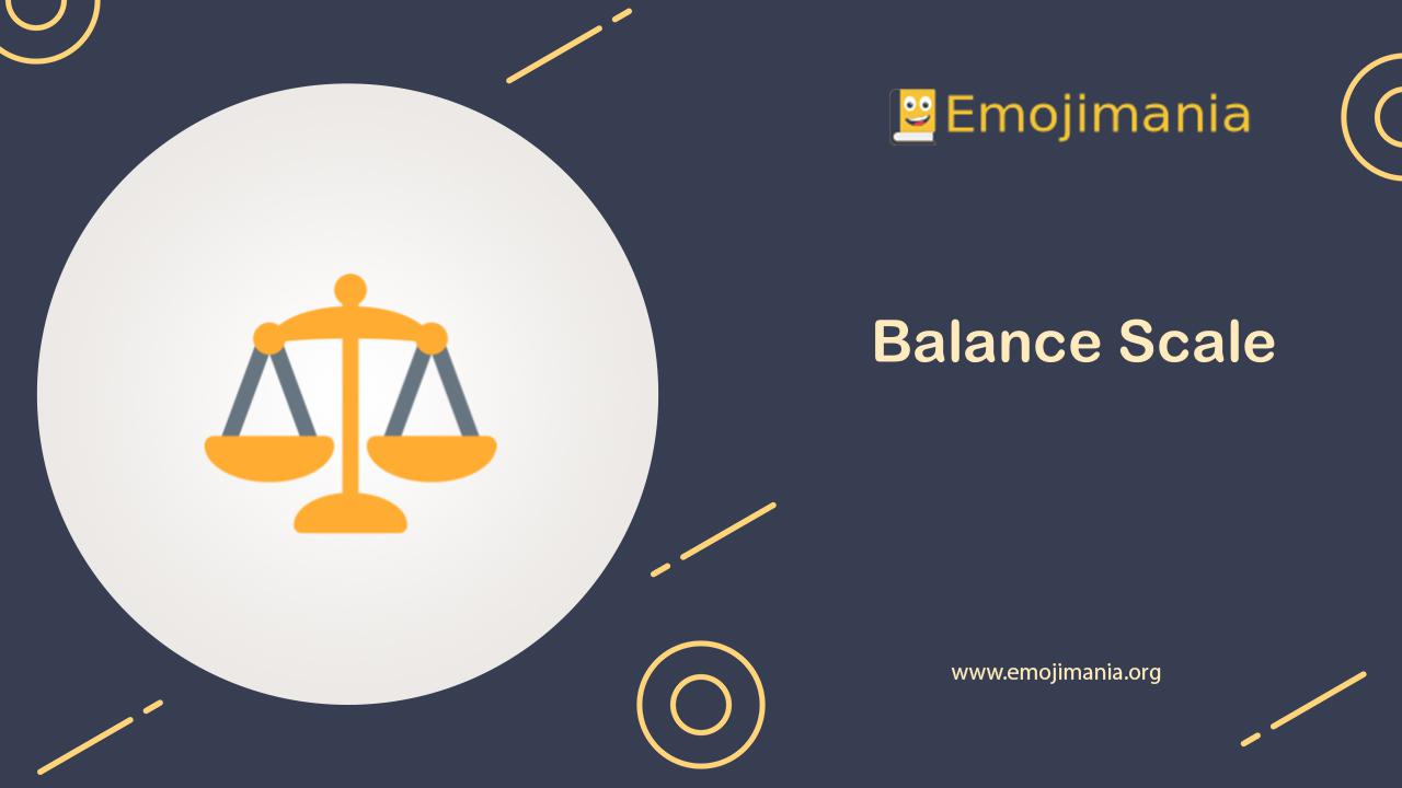 ⚖ Meaning Balance Scale Emoji Copy and Paste