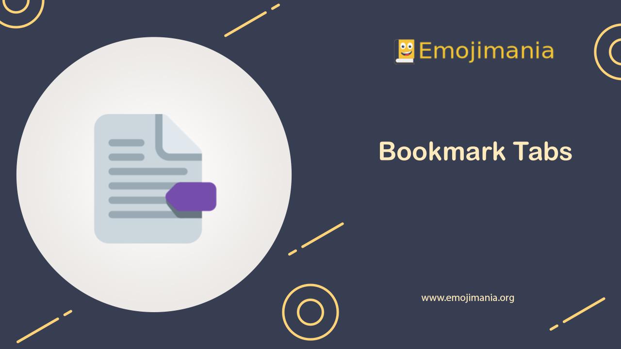 📑 Meaning Bookmark Tabs Emoji Copy and Paste