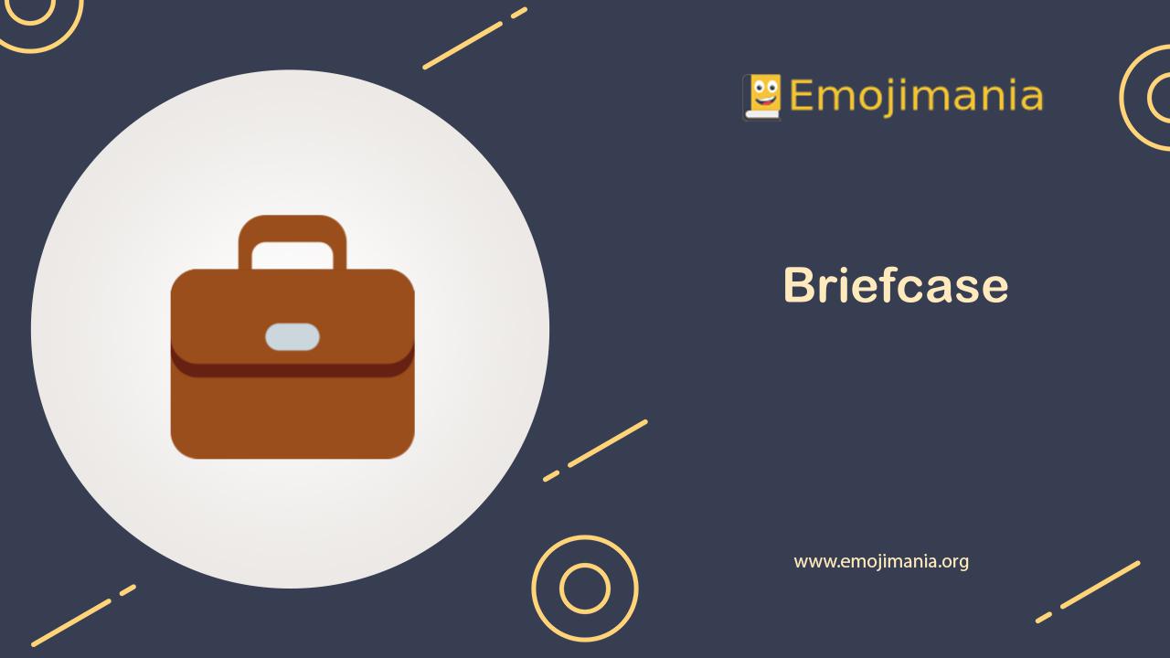 💼 Meaning Briefcase Emoji Copy and Paste