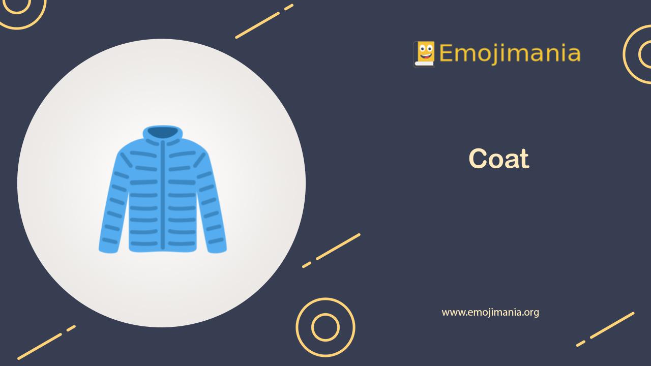 🧥 Meaning Coat Emoji Copy and Paste