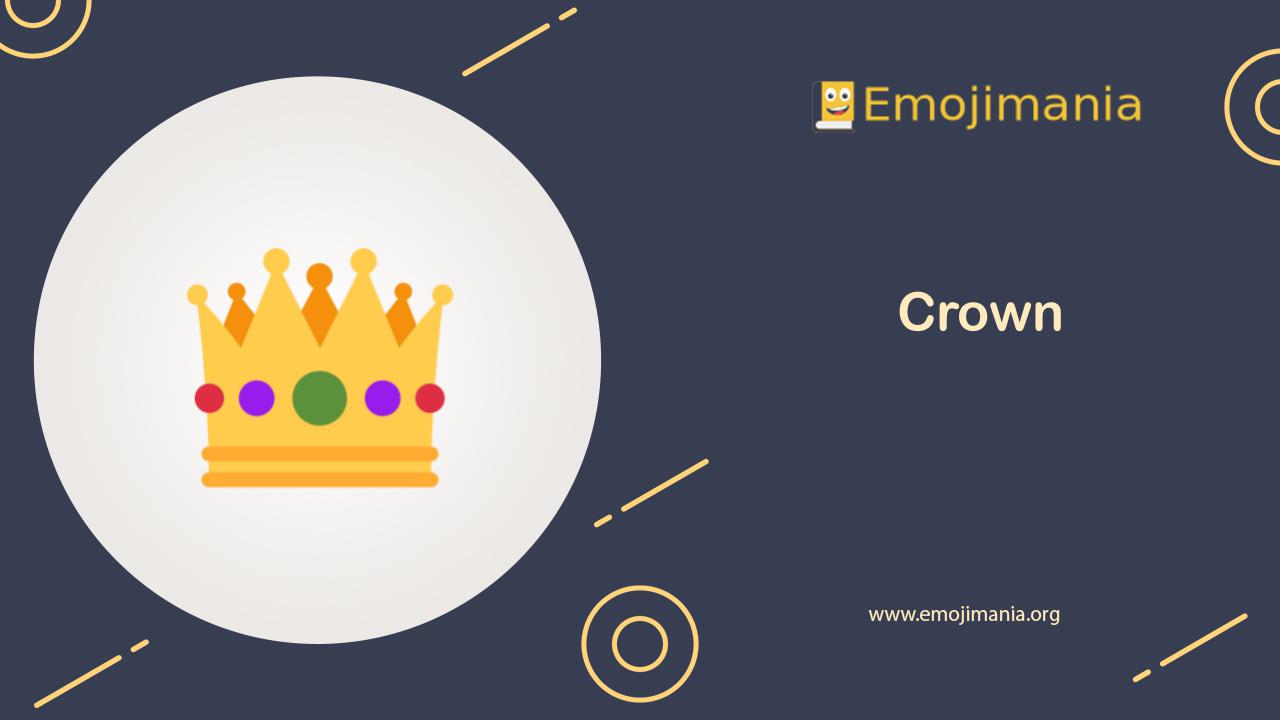 π Meaning | Crown Emoji | Copy and Paste