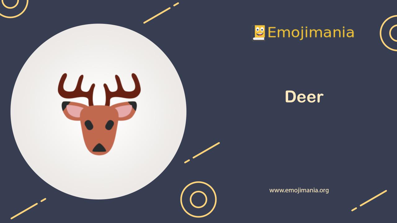 🦌 Meaning Deer Emoji Copy and Paste
