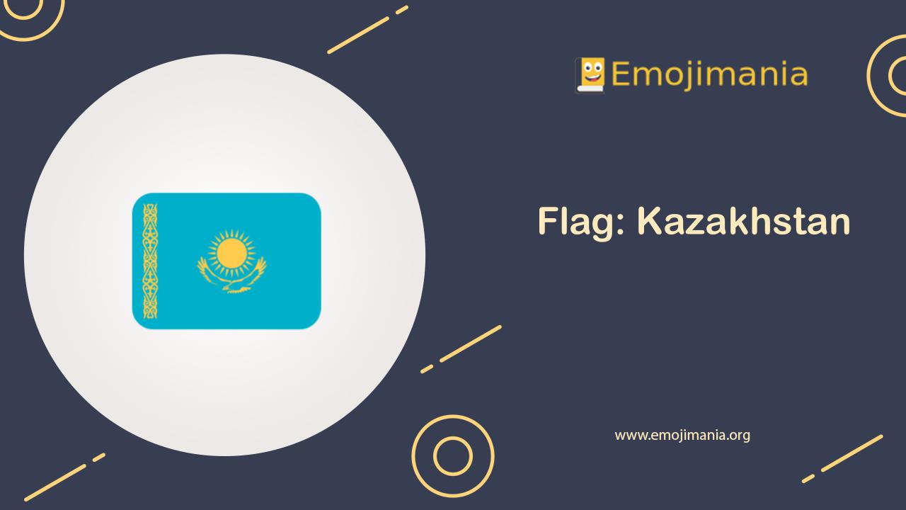 🇰🇿 Meaning Flag Kazakhstan Emoji Copy and Paste