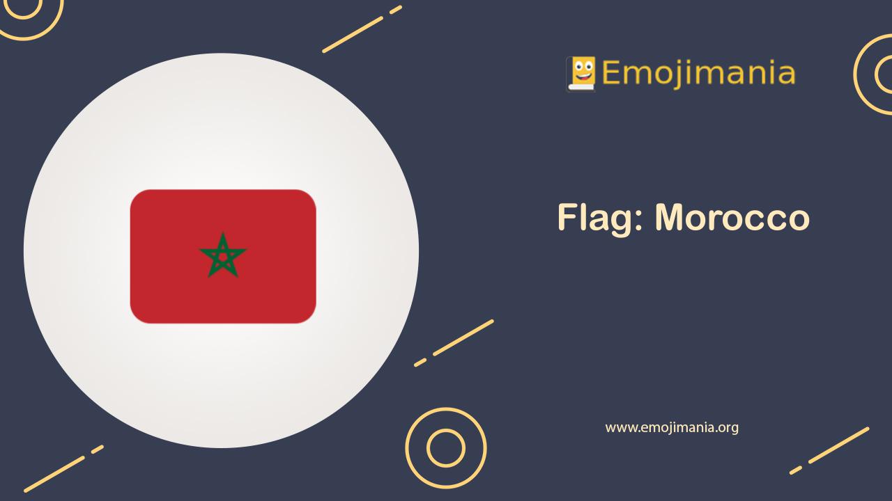 🇲🇦 Meaning Flag Morocco Emoji Copy and Paste
