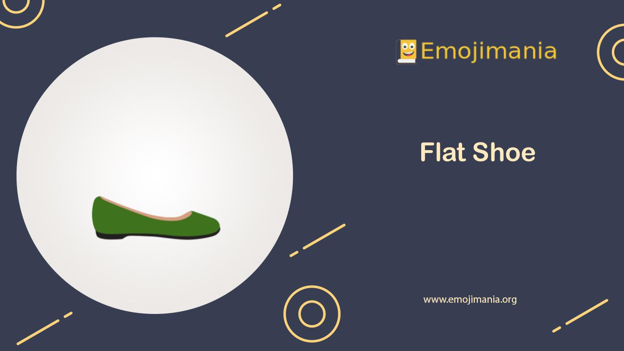 🥿 Meaning Flat Shoe Emoji Copy and Paste