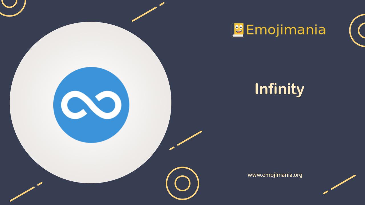 Meaning Infinity Emoji Copy And Paste Emojimania