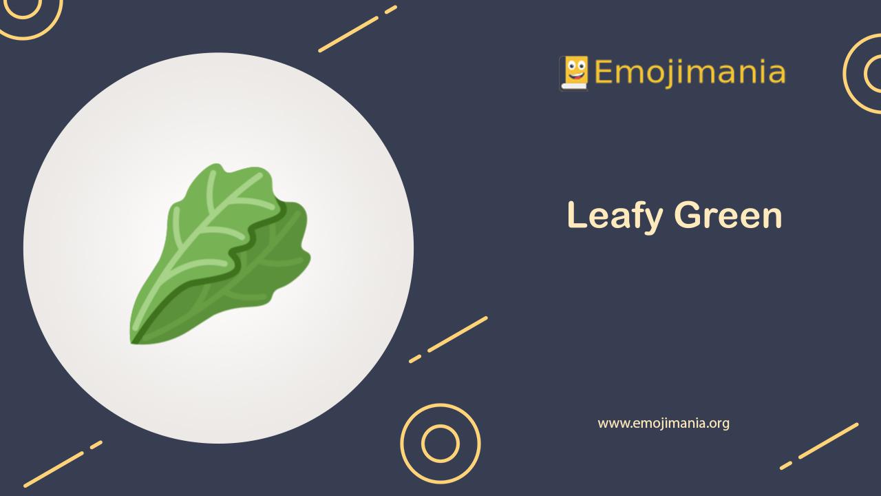 🥬 Leafy Green emoji Copy & Paste Emojimania