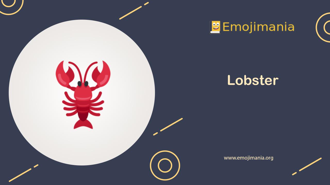🦞 Meaning Lobster Emoji Copy and Paste
