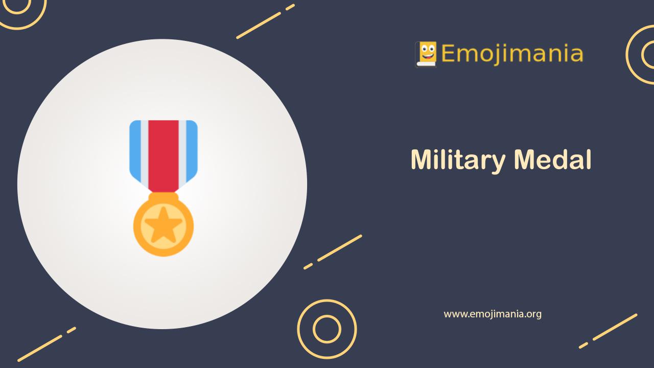 🎖 Meaning | Military Medal Emoji | Copy and Paste