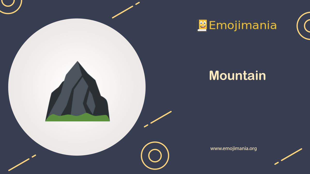 ⛰ Meaning Mountain Emoji Copy and Paste
