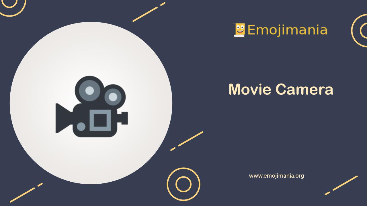 🎥 Meaning Movie Camera Emoji Copy and Paste