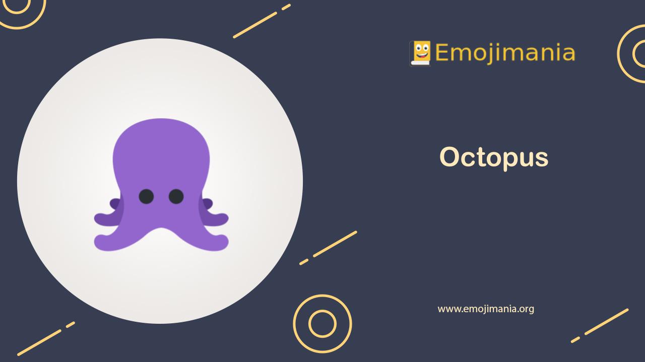 🐙 Meaning Octopus Emoji Copy and Paste