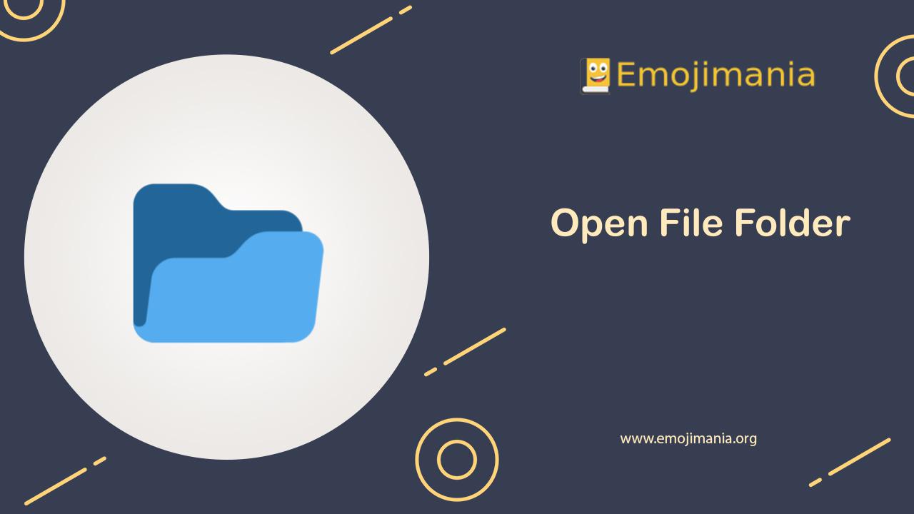 📂 Meaning Open File Folder Emoji Copy and Paste