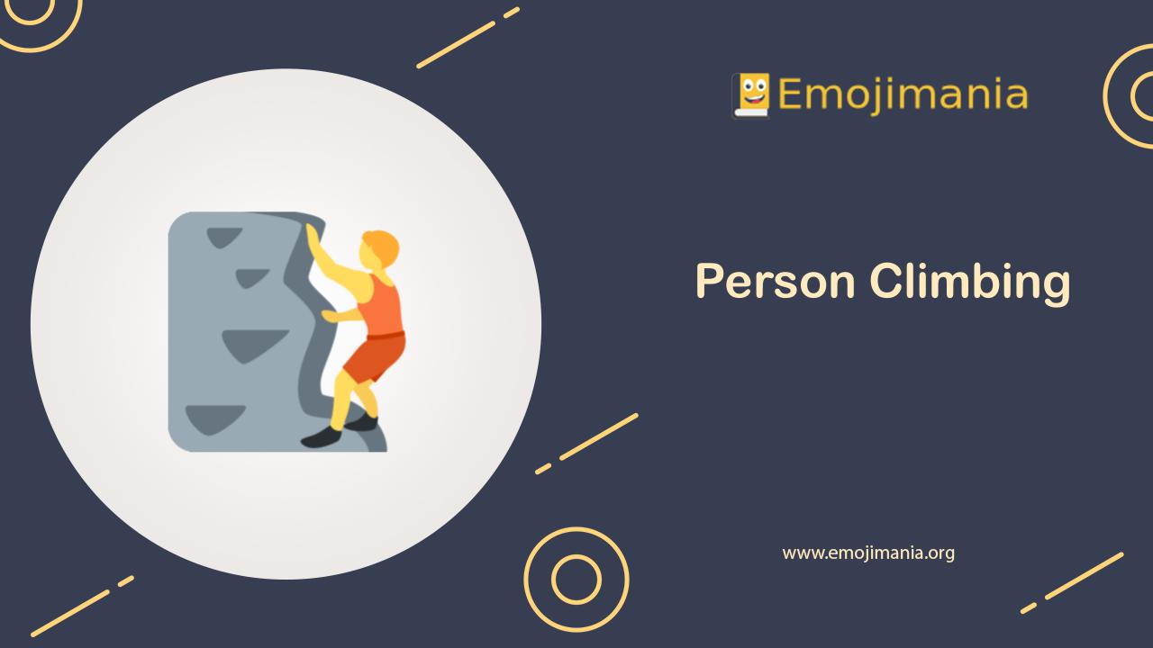 🧗 Meaning Person Climbing Emoji Copy and Paste Emojimania