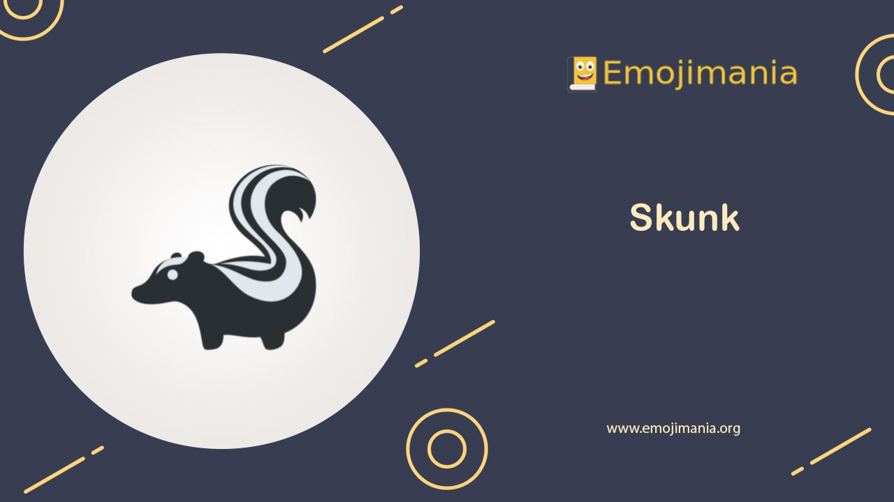 🦨 Meaning | Skunk Emoji | Copy and Paste