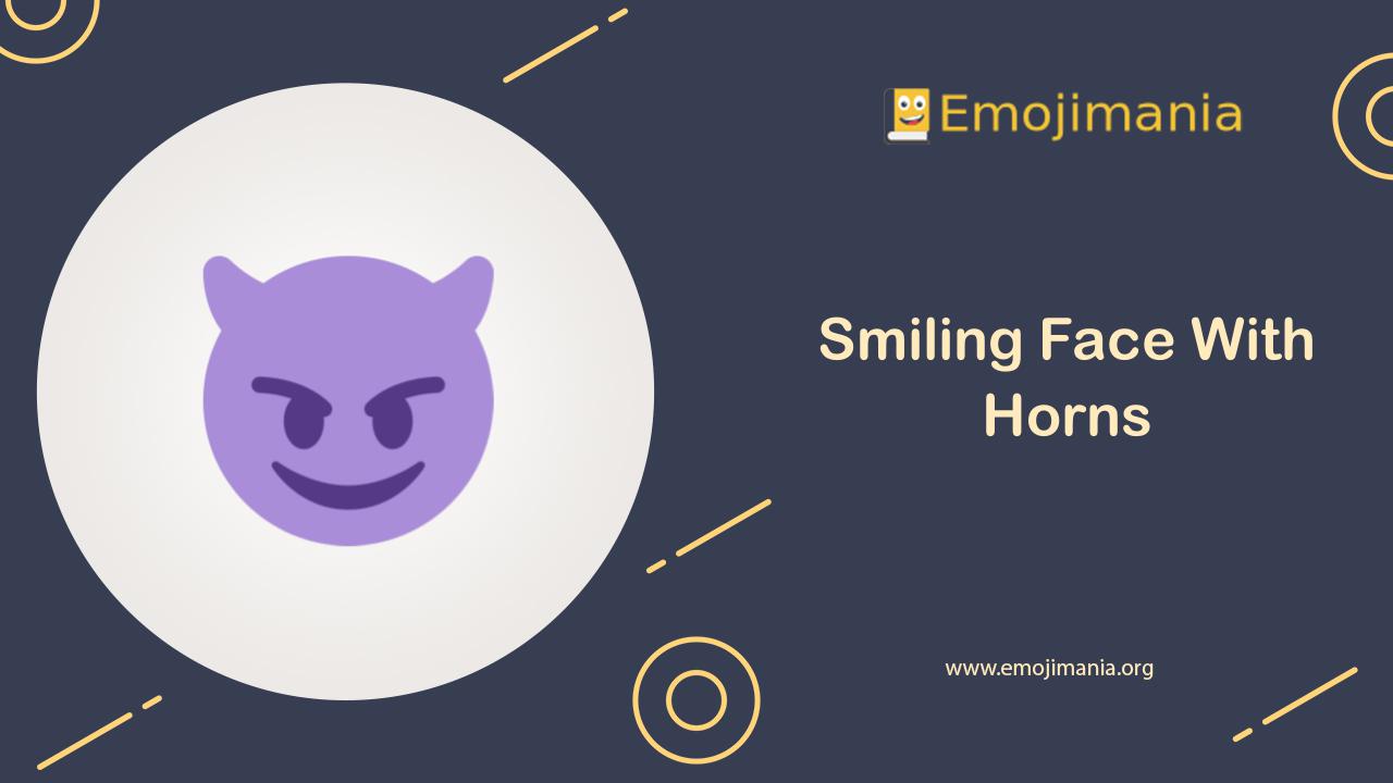 😈 Meaning Smiling Face With Horns Emoji Copy and Paste