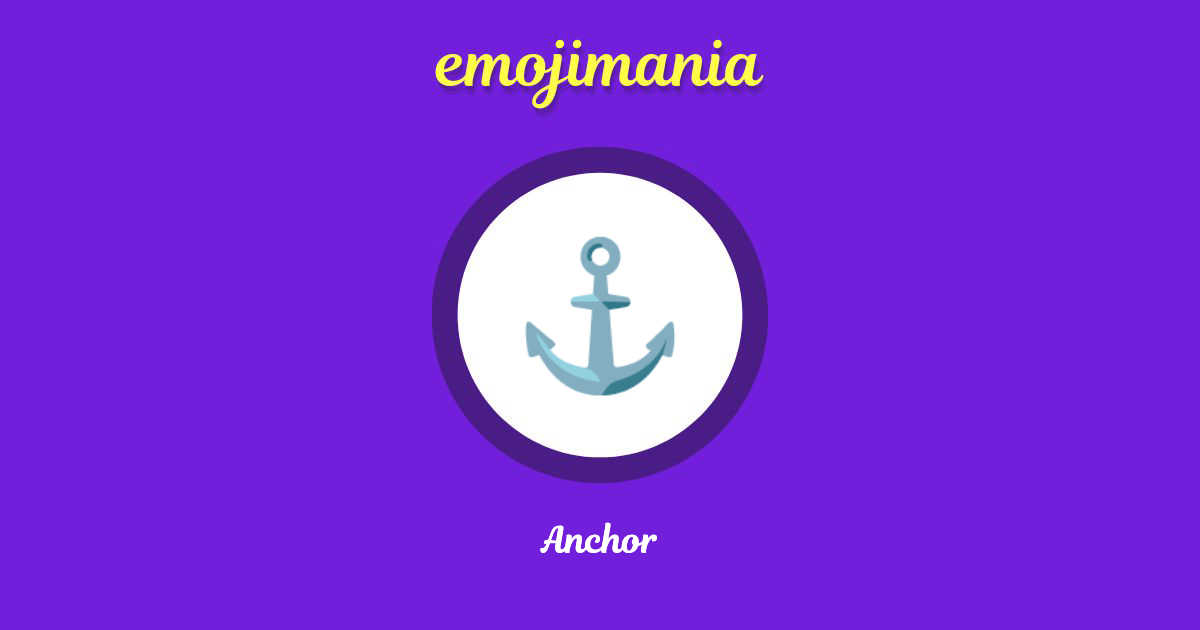 ⚓ Anchor emoji Copy & Paste - Emojimania