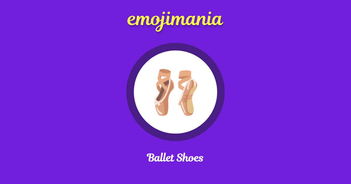🩰 Ballet Shoes emoji Copy & Paste Emojimania