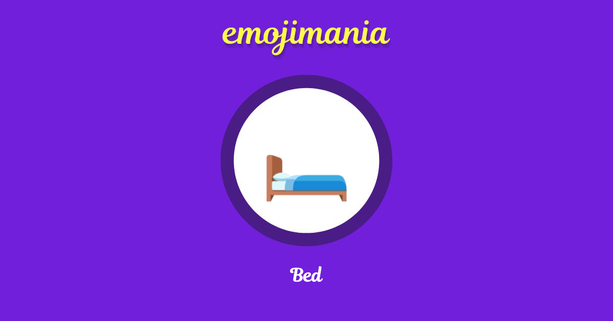🛏 Bed emoji Copy & Paste Emojimania