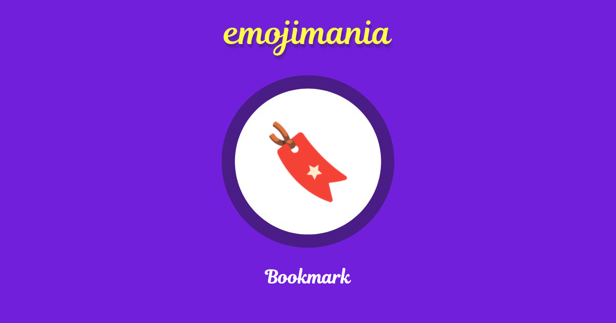 🔖 Bookmark emoji Copy & Paste Emojimania