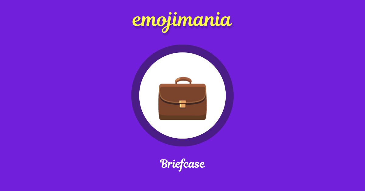 💼 Briefcase emoji Copy & Paste Emojimania