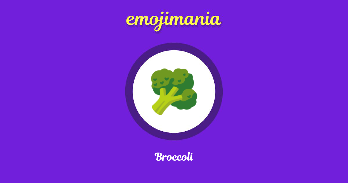 🥦 Broccoli emoji Copy & Paste Emojimania