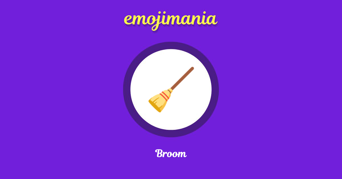 🧹 Broom emoji Copy & Paste Emojimania