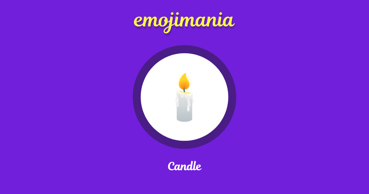 🕯 Candle emoji Copy & Paste Emojimania