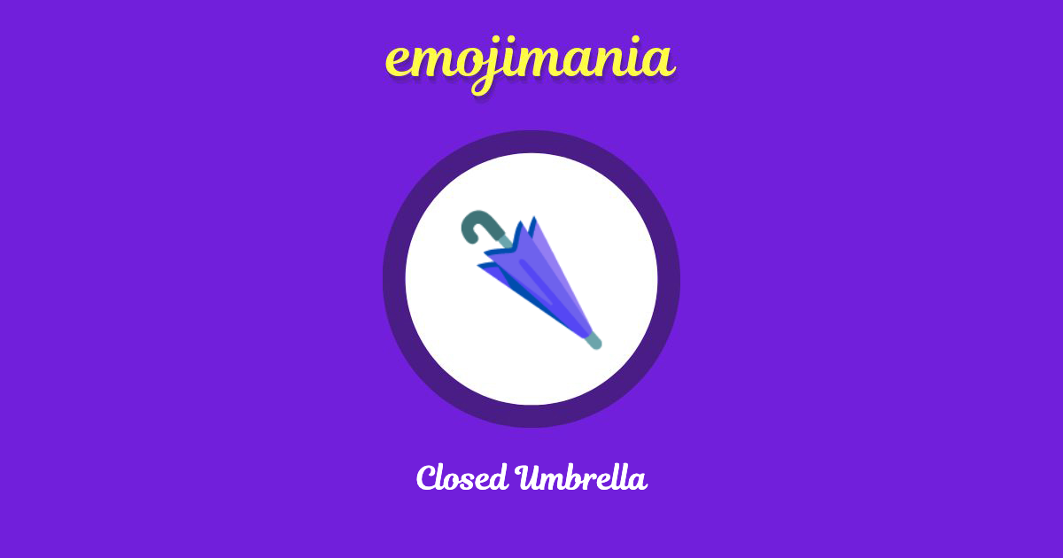 🌂 Closed Umbrella emoji Copy & Paste Emojimania