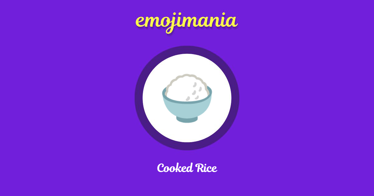 π Cooked Rice emoji Copy & Paste - Emojimania