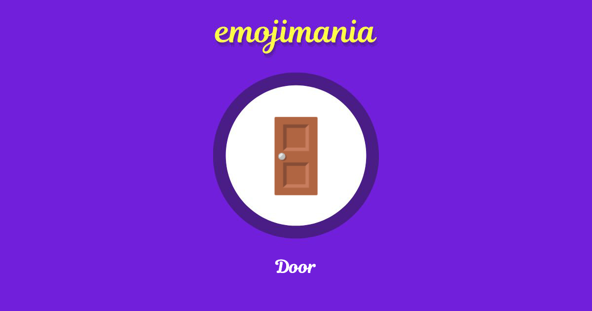 🚪 Door emoji Copy & Paste Emojimania