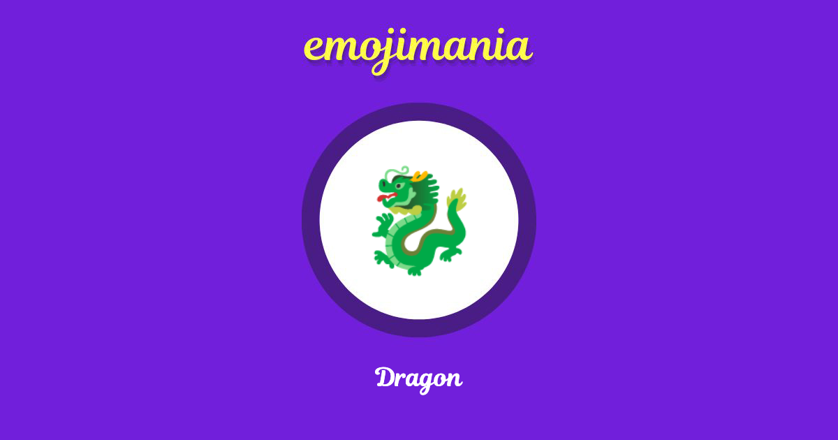 🐉 Dragon emoji Copy & Paste - Emojimania