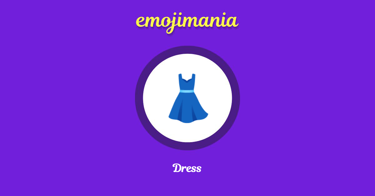 👗 Dress emoji Copy & Paste Emojimania