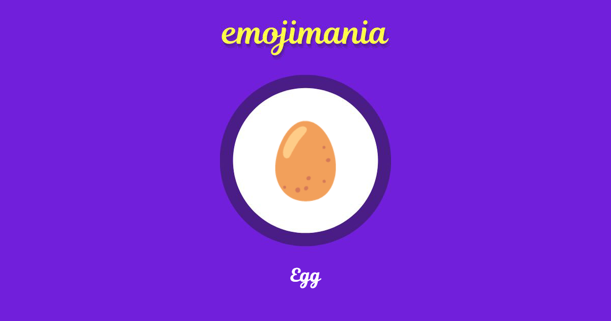 🥚 Egg emoji Copy & Paste Emojimania