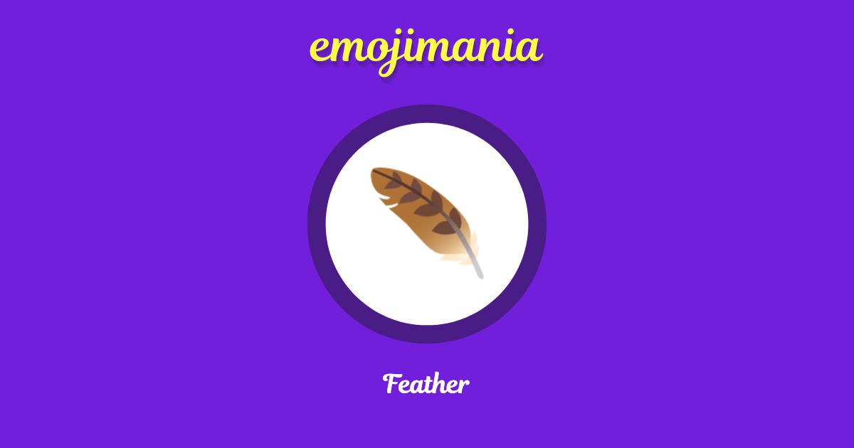 🪶 Feather emoji Copy & Paste Emojimania