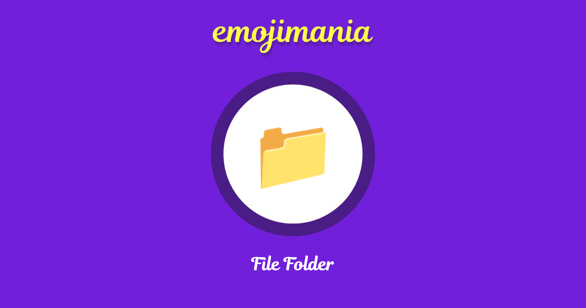 📁 File Folder emoji Copy & Paste Emojimania