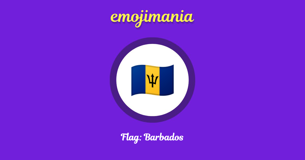 🇧🇧 Flag Barbados emoji Copy & Paste Emojimania