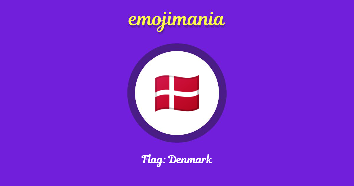 🇩🇰 Flag: Denmark emoji Copy & Paste - Emojimania