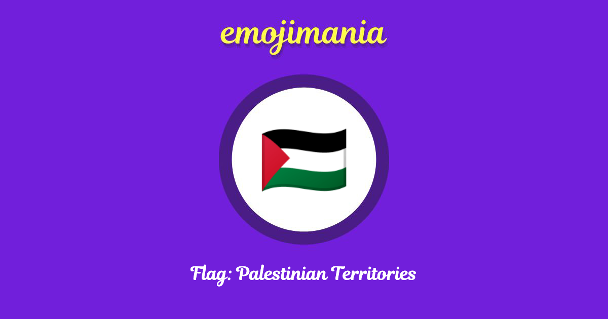 🇵🇸 Flag Palestinian Territories emoji Copy & Paste Emojimania
