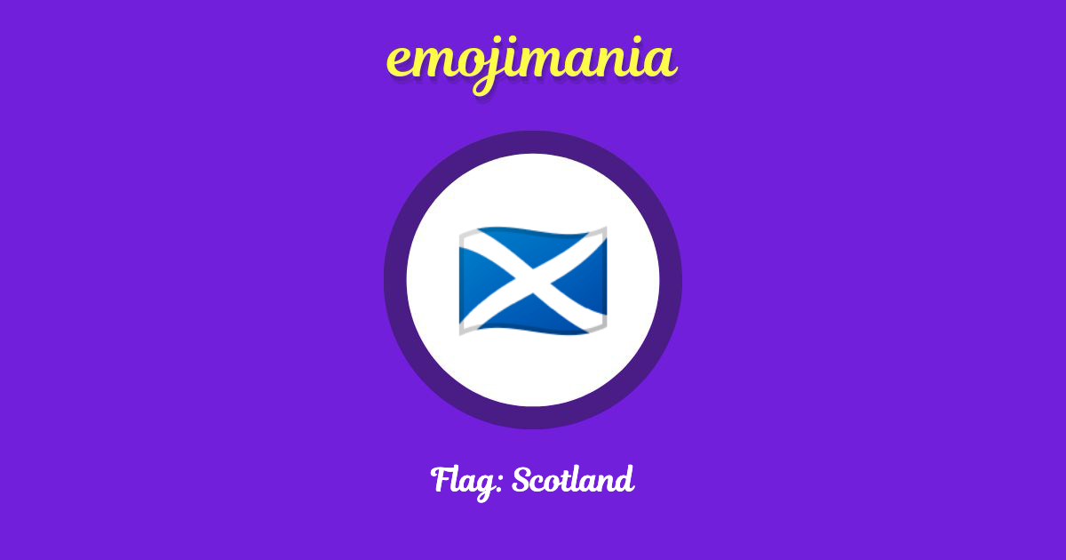 🏴󠁧󠁢󠁳󠁣󠁴󠁿 Flag Scotland emoji Copy & Paste Emojimania