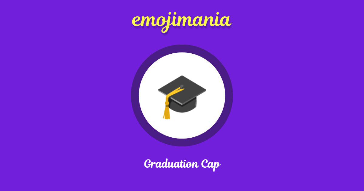 🎓 Graduation Cap emoji Copy & Paste Emojimania